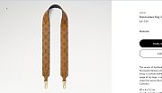 LOUIS VUITTON | Bandoulière Bag Strap Coated Monogram Reverse J02549 - 3