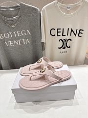 VERSACE | Alia Rubber Flat Sandals In Pink - 1