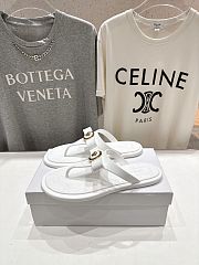 VERSACE | Alia Rubber Flat Sandals In White 02 - 1