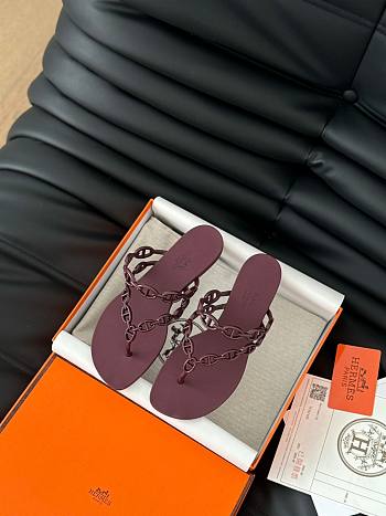 HERMES | Classic chain slippers 03