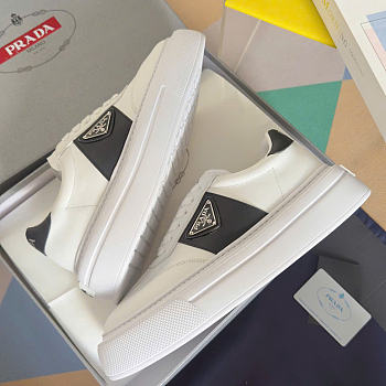 PRADA | Perforated leather sneakers In White