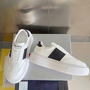 PRADA | Perforated leather sneakers In White - 3