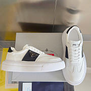 PRADA | Perforated leather sneakers In White - 4
