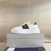 PRADA | Perforated leather sneakers In White - 5
