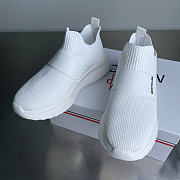 MONCLER | Socks Shoes Round Toe Thick Bottom Low In White - 1