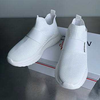 MONCLER | Socks Shoes Round Toe Thick Bottom Low In White