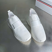 MONCLER | Socks Shoes Round Toe Thick Bottom Low In White - 3