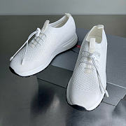 PRADA | Fabric round toe slip-on in white - 1