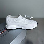 PRADA | Fabric round toe slip-on in white - 5