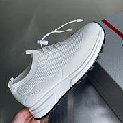 PRADA | Fabric round toe slip-on in white - 3
