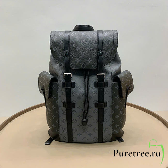 LOUIS VUITTON | Christopher MM Backpack Material Monogram Eclipse Canvas M45419 - 1