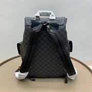 LOUIS VUITTON | Christopher MM Backpack Damier Graphite Canvas Material N41379 - 5