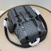 LOUIS VUITTON | Christopher MM Backpack Damier Graphite Canvas Material N41379 - 3
