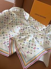 LVxTM Monogram Multicolor scarf in white - 6