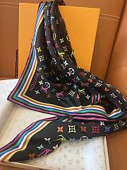 LVxTM Monogram Multicolor scarf in black - 5