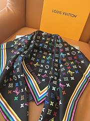 LVxTM Monogram Multicolor scarf in black - 4