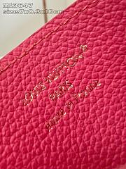 LOUIS VUITTON | Charms Card Holder Monogram Empreinte Leather In Pink - 5