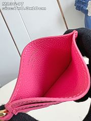 LOUIS VUITTON | Charms Card Holder Monogram Empreinte Leather In Pink - 2