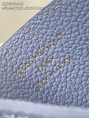 LOUIS VUITTON | Charms Card Holder Monogram Empreinte Leather In Blue - 6