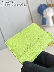 LOUIS VUITTON | Charms Card Holder Monogram Empreinte Leather In Green  - 3