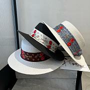 LOUIS VUITTON | Lujia new flat-top straw hat 01 - 5