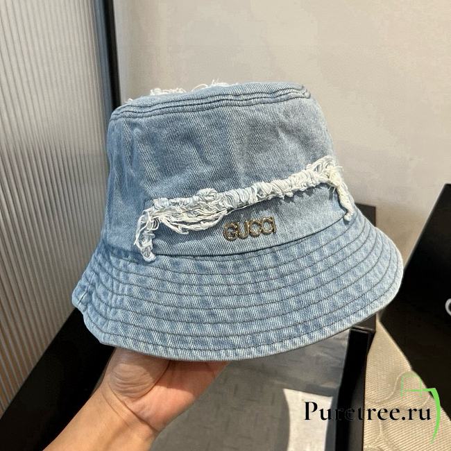 Gucci GG new bucket hat light denim blue - 1