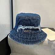 Gucci GG new bucket hat denim blue - 1