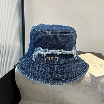 Gucci GG new bucket hat denim blue