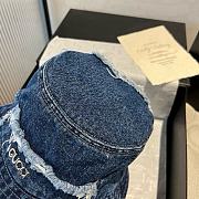 Gucci GG new bucket hat denim blue - 4