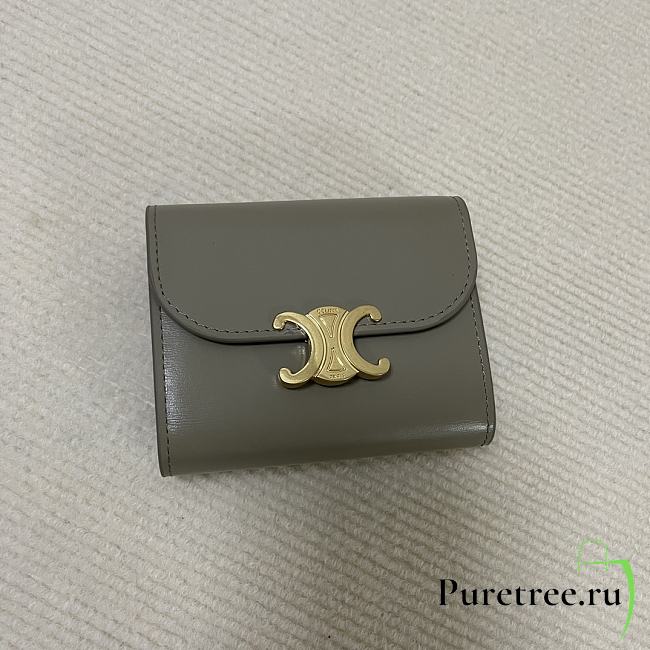 CELINE | Small Wallet Triomphe In Shiny calfskin 01 - 1