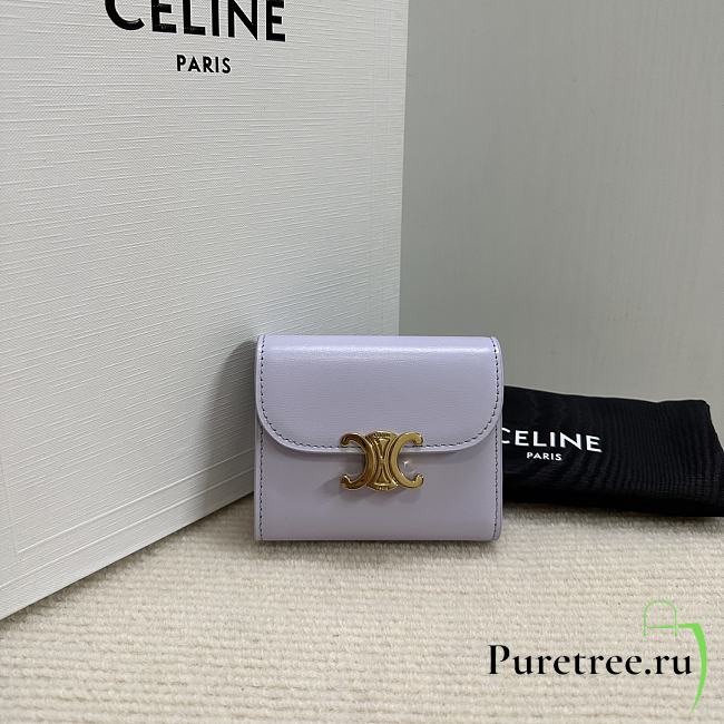 CELINE | Small Wallet Triomphe In Shiny calfskin 03 - 1