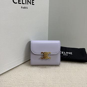 CELINE | Small Wallet Triomphe In Shiny calfskin 03