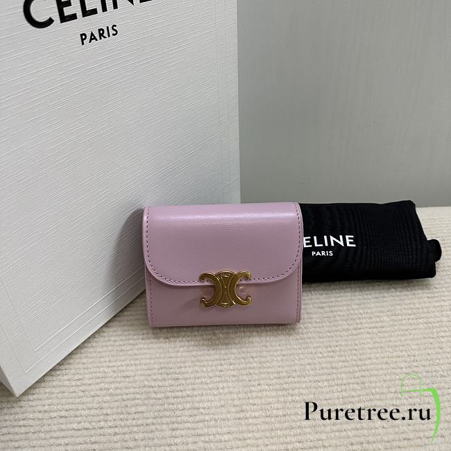 CELINE | Small Wallet Triomphe In Shiny calfskin 04 - 1