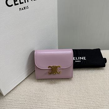 CELINE | Small Wallet Triomphe In Shiny calfskin 04