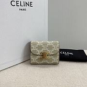 CELINE | Small Wallet Triomphe In Shiny calfskin 06 - 1