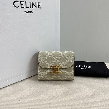 CELINE | Small Wallet Triomphe In Shiny calfskin 06