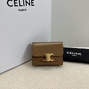 CELINE | Small Wallet Triomphe In Shiny calfskin 08 - 1