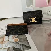 CELINE | Small Wallet Triomphe In Shiny calfskin 10 - 5