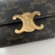 CELINE | Small Wallet Triomphe In Shiny calfskin 10 - 2