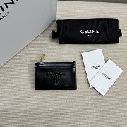 CELINE | CUIR TRIOMPHE ZIPPER CARDHOLDER IN SHINY CALFSKIN 01 - 1