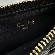 CELINE | CUIR TRIOMPHE ZIPPER CARDHOLDER IN SHINY CALFSKIN 01 - 4