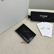 CELINE | CUIR TRIOMPHE ZIPPER CARDHOLDER IN SHINY CALFSKIN 01 - 3
