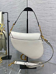 DIOR | Saddle Bag With Strap In White - 2
