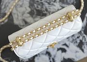 CHANEL | WOC Lambskin White Size 19x12x8 cm - 6