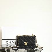 CHANEL | WOC Lambskin Black Size 19x12x8 cm - 1