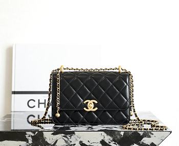 CHANEL | WOC Lambskin Black Size 22x14.5x8 cm