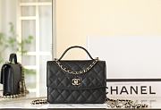 CHANEL | Top Handle Bag In Black Size 18x14x3 cm - 1