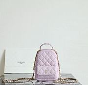 CHANEL | CC Mini Classic Backpack Carviar In Pink  - 1