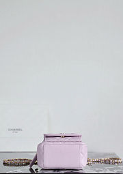 CHANEL | CC Mini Classic Backpack Carviar In Pink  - 3