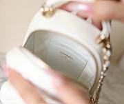 CHANEL | CC Mini Classic Backpack Carviar In White  - 4